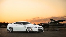Cars landscapes nissan gt r jdm japanese domestic market Desk Mat Stitched