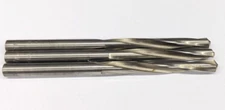 3 Kromhard 17/64" Slow Spiral Jobber Length Drills Bright HSS 118° USA