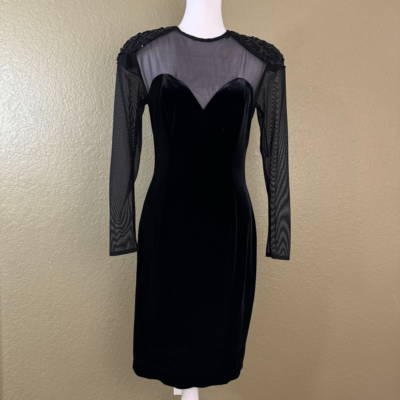 betsy and adam black sequin dress Betsy & Adam 
