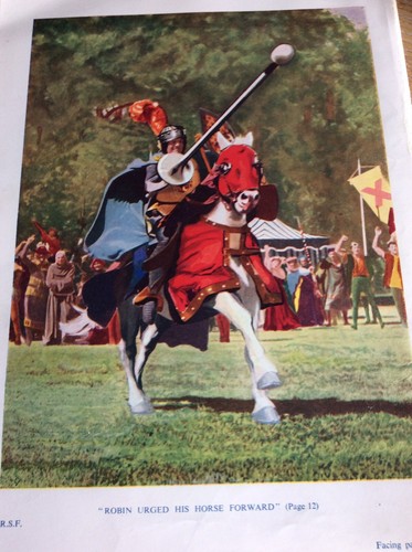 B7a Ephemera 20er Jahre Exlibris Robin Hood Ritterturnier