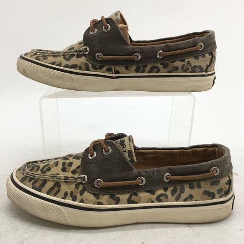 sperry top sider leopard print