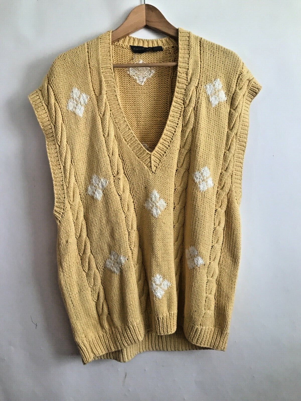 Boho Grandma Hippie 80s Sweater Vest 