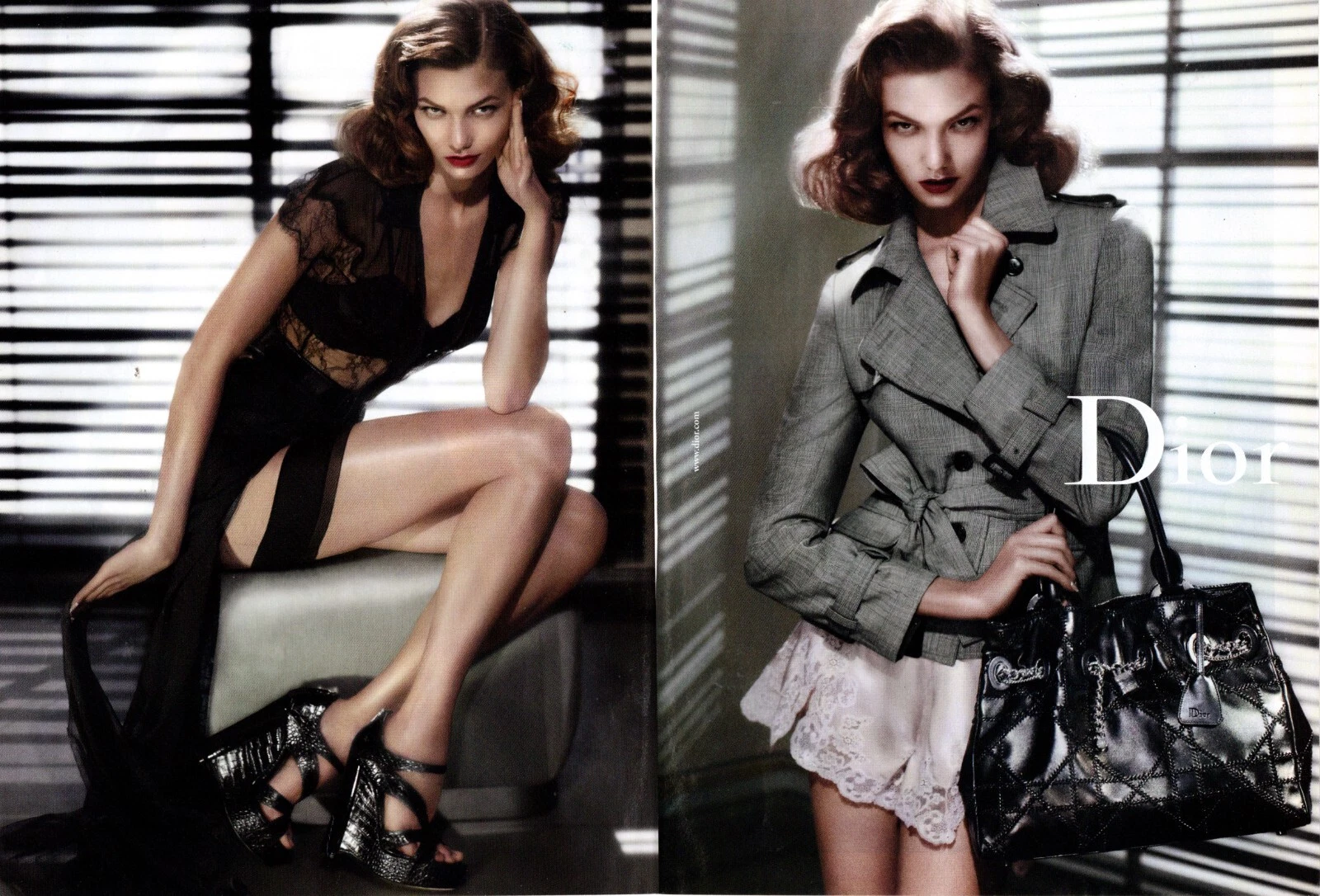 Magazine moderne AD DIOR chaussures et sacs à main sexy double page annonce 090122