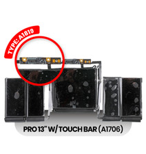 Battery A1819 For Apple MacBook Pro 13" W/ Touch Bar A1706/Late 2016/Mid 2017 