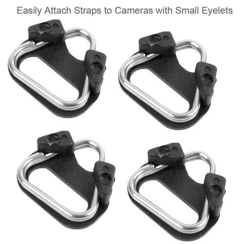 12Pack Camera Strap Triangle Split Ring Adapter & Cap For Fuji Lecia Nikon Canon - Picture 5 of 8