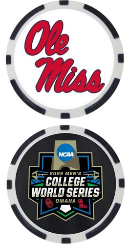 2022 MEN’S COLLEGE WORLD SERIES OU VS. Ole Miss - POKER CHIP - 2022 MCWS