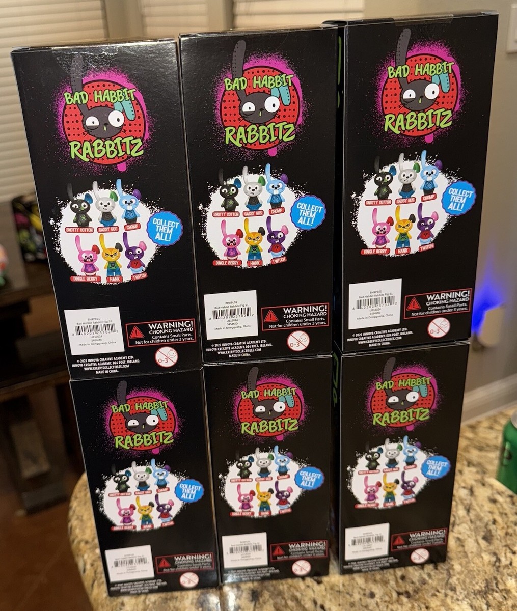 Bad Habbit Rabbitz Set Of 6 4