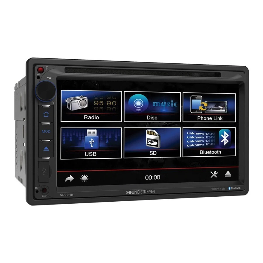 7" Screen Bluetooth AM/FM Car Stereo 6x9" 3Way & 6.5" Component Speakers Bundle - Image 3 of 4