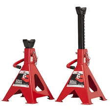 American Forge & Foundry 3306A 6 Ton Safety Ratcheting Jack Stand Set NEW