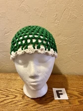 Adult Teens Unisex   Summer Crochet Beanie  Handmade USA  Openwork Lightweight