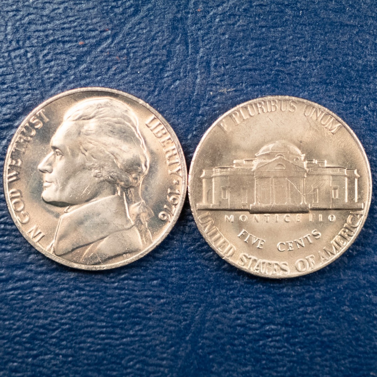 セントクリストファー
 チェック柄 トップスとプリーツスカートセット 1) 1976 Jefferson Nickel, Uncirculated Condition, BU Five