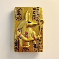 Anubis in Egyptian mythology Tourist Souvenir 3D Resin Fridge Magnet Craft Gift