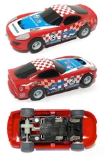 2014 MicroScalextric Red Racing GT HO Slot Car European Set Only 12v G1126 A++