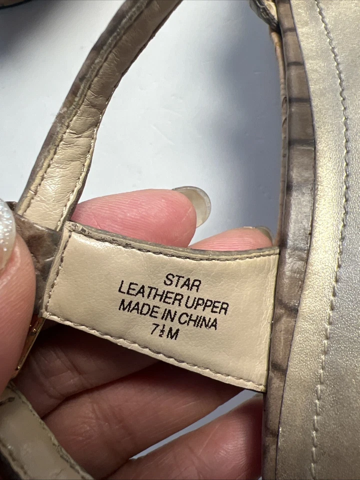 Tahari  Womens Star Cork Wedge Platform Sandal 7.5 M Shoes Open Toe - Image 2 of 4