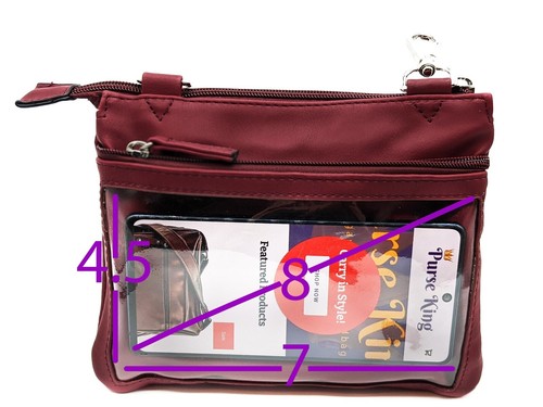 Sacoche Smartphone Écran Tactile avec Organisateur Blocage RFID Bandoulière Légère - Photo 20/40