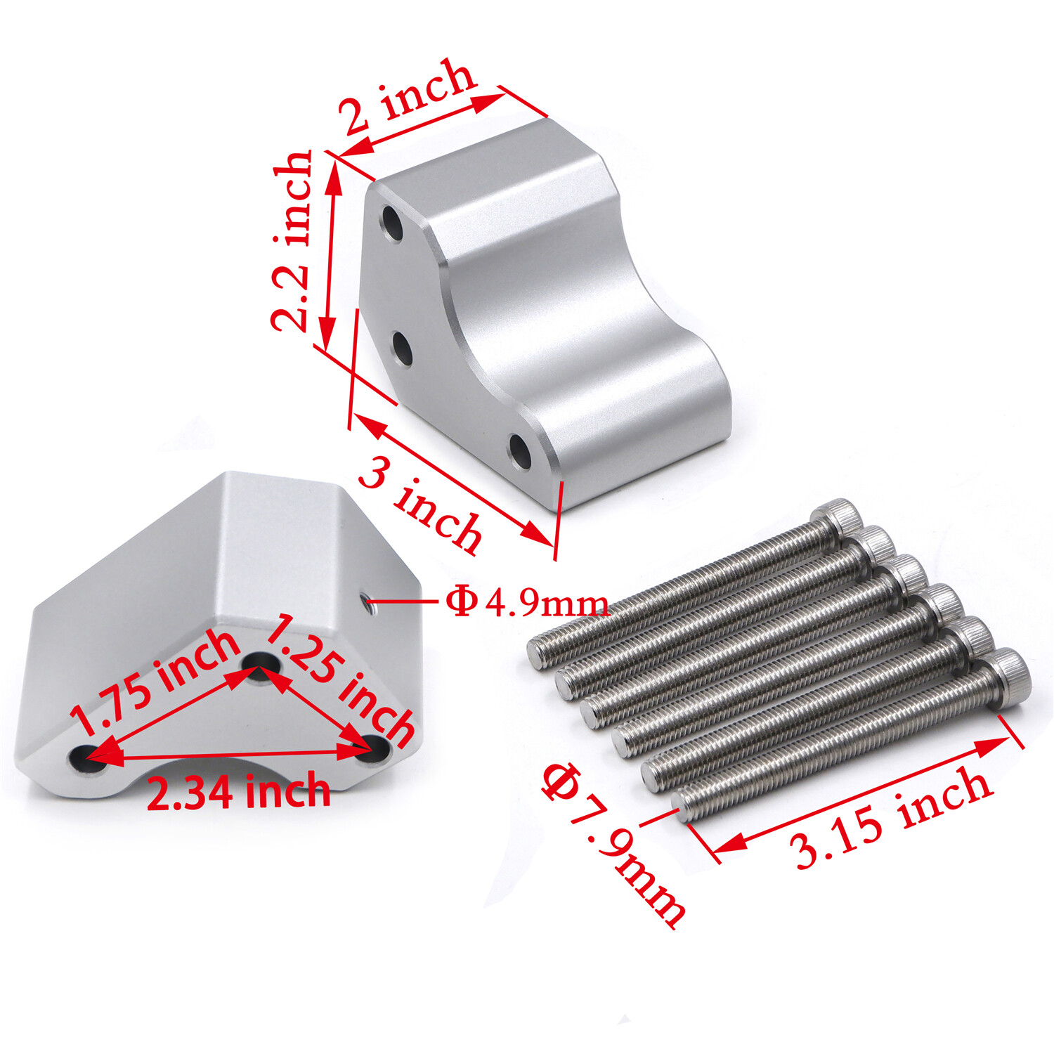 2" Lift Risers Handle Bar Adapter For KAWASAKI GTR 1400 / CONCOURS 14