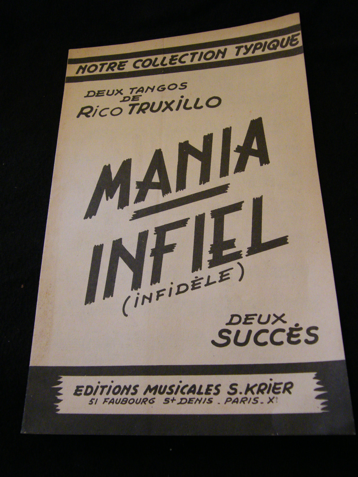 Partition Mania Infiel Rico Truxillo Music Sheet