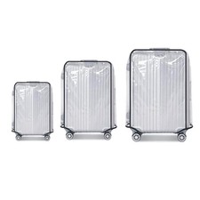 3 Pieces Clear PVC Suitcase Cover Luggage Cover Suitcase Cover Set for 3 Lugg...