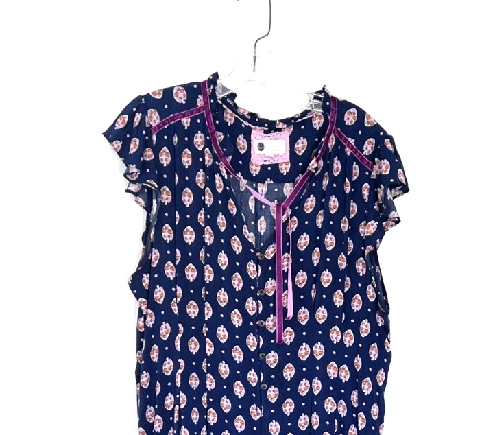 Mono Anthropologie Floreat Gabrielle Ligero Estampado Floral Wms XL Foto 3 de 4