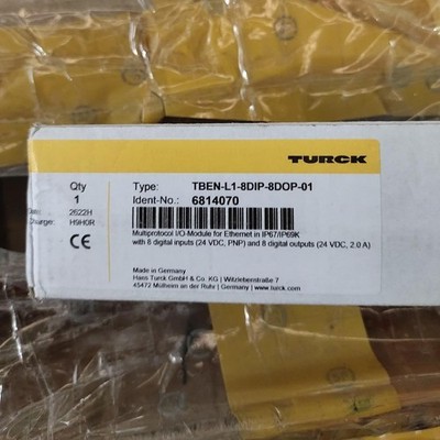 one new turck TBEN-L1-8DIP-8DOP-01 Ethernet multi-protocol I/O module
