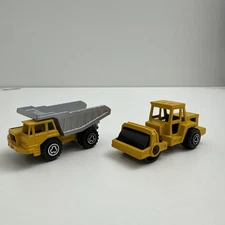 MAJORETTE Vintage #226 Road-Roller COMPACTOR & #274 Benne Carriere Dump Truck