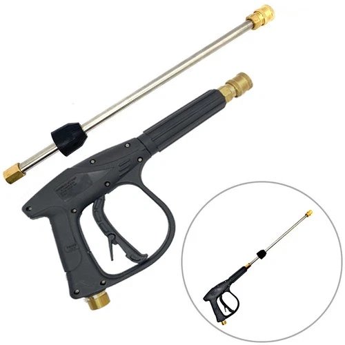 4000PSI High Pressure Car Power Washer Spray Gun Wand Lance Nozzle Tips Hose Kit