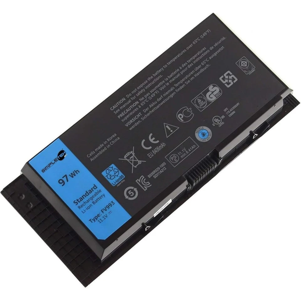 Batterie Compatible Dell Precision M4600 M4700 M6600 M6700 9 Cellules 11,1 V - Photo 1/4