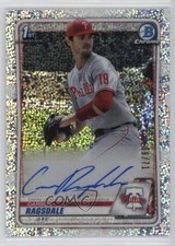 2020 Bowman Draft Chrome Picks Sparkle Refractor 9/71 Carson Ragsdale Auto 08fz