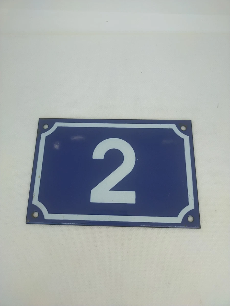 ANCIENNE GRANDE PLAQUE EMAILLEE RUE MAISON NUMERO 17 plate 24 x 17 cm EUR 20,00 - FR