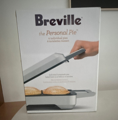 Breville Personal Pie Maker 4 Pie Non-Stick 1200W Stainless Silver BPI640XL