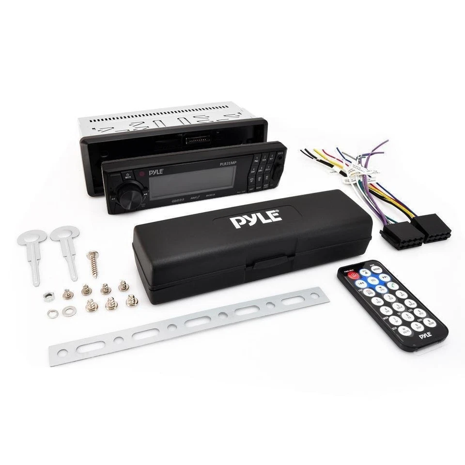 Pyle In-Dash Am/FMpx PLL Tuning Car Radio W Detachable Face Panel New PLR31MP - Image 3 of 4