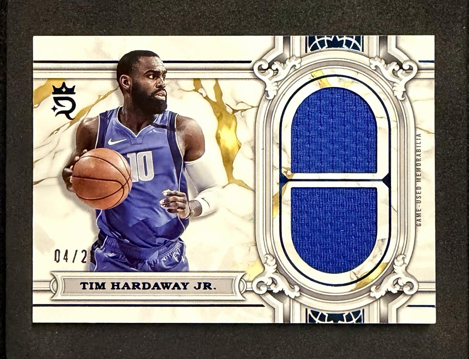 2023-24 Topps Royalty - Tim Hardaway Jr #RR-THJ Regalia Relics Blue /25