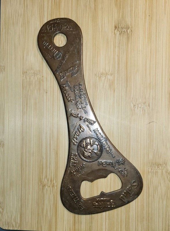 Vintage BRANDENBURGER TOR Berlin BOTTLE OPENER - Germany Beer Brass Tone - 9.5"