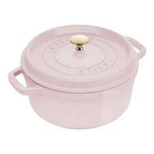 Hot Deal! Staub Cast Iron 4 qt, Round, Dutch Oven, Pink Peony New
