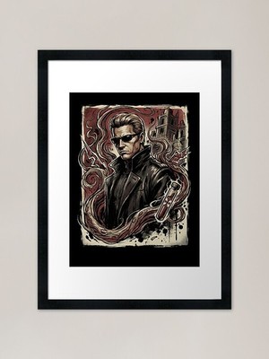 Albert Wesker Resident Evil Regenschirm gerahmtes Wandbild Poster Leinwanddruck Bild