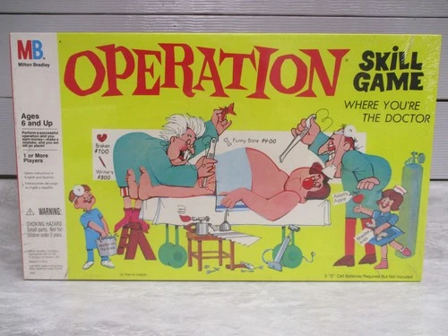 Vintage 1965 Milton Bradley Operation Board Skill Game