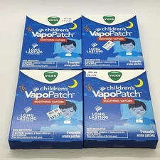 4 Vicks Children's VapoPatch Soothing Vapors 5 Wearable Aroma Patches Brand New
