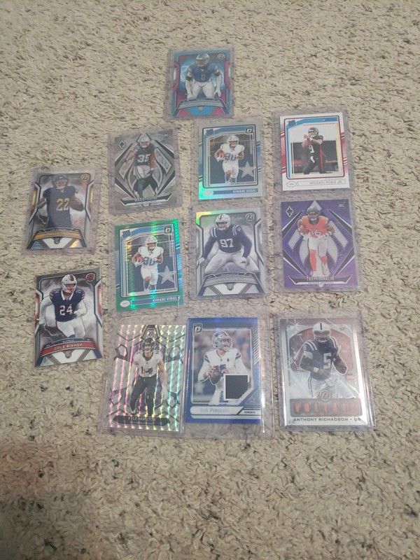 Troy Franklin, Blake Corum, Dak Prescott, Terrion Arnold Bills Rams NFL Lot