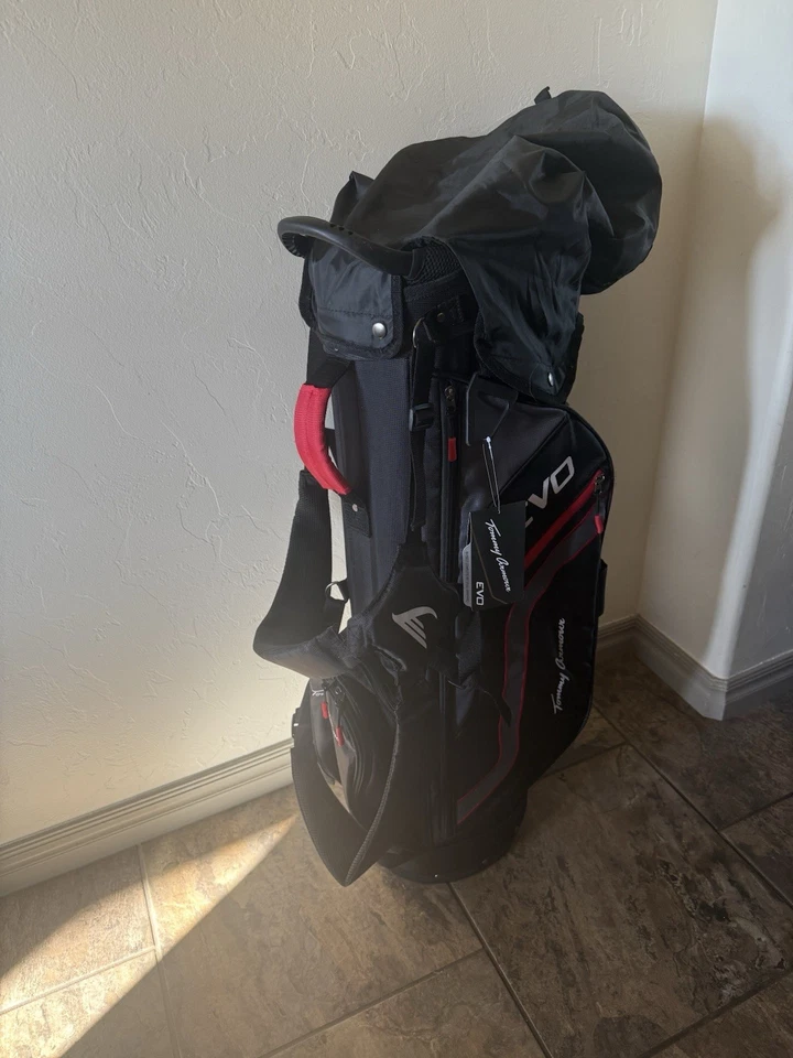 Tommy Armour 2024 EVO 16 Golf Club Bag Black/Red BAG ONLY - Image 2 of 4