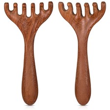 2 Pack Wooden Scalp Massager Portable Head Scratcher Massager for Relaxation ...