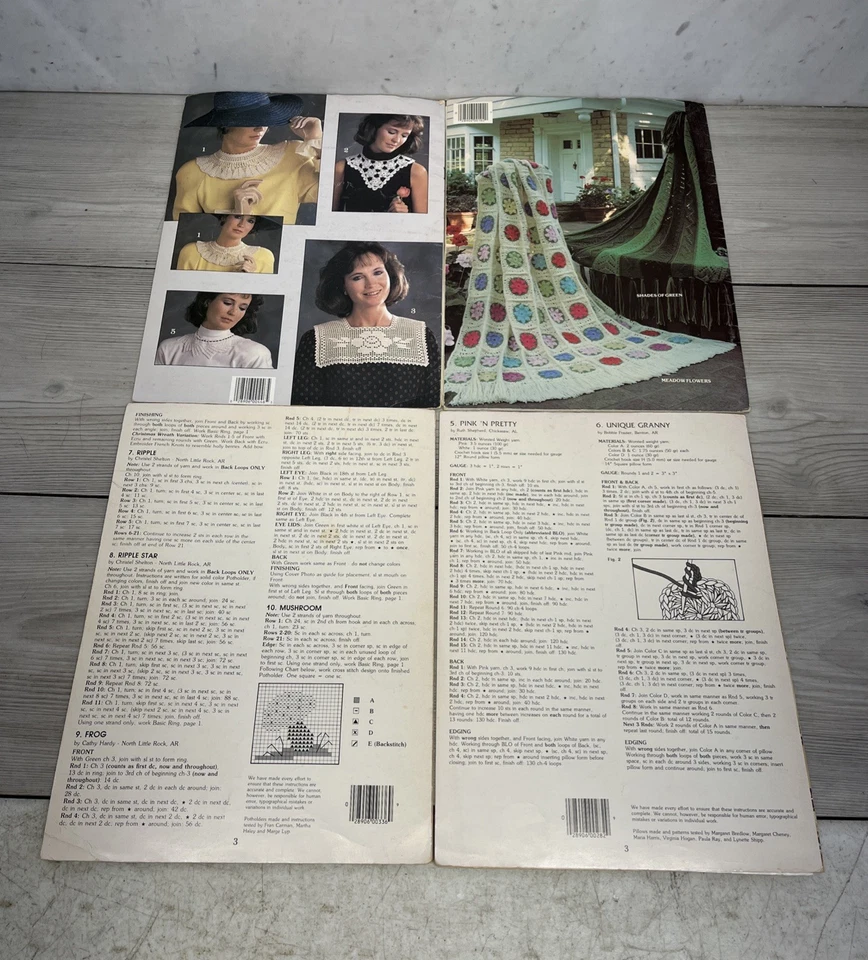 Lot Of 29 Leisure Arts, Leaflet, VTG Knitting, Crocheting Books. Random Vintage - Image 4 of 4