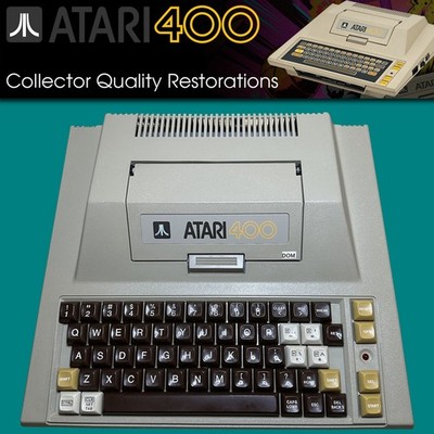 REFURBISHED ATARI 400 NEW CAPS NEW 48K RAM KIT B-KEY KEYBOARD COLLECTOR QUALITY