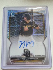 2023 Bowman Chrome - Mega Box Chrome Mojo Autographs Nathan Martorella  (AU, RC)