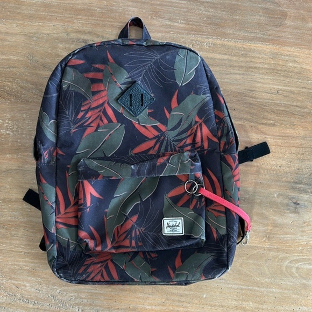 herschel backpack blue palm trees Herschel Heritage Backpack Herschel Palm Tree Backpack Herschel Supply Co  Heritage Backpack Tropical Palm Leaf Print