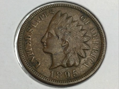 1895 Indian Cent in extra fine plus