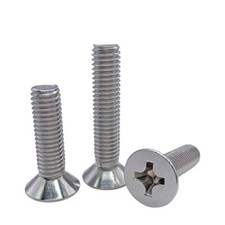 316 Stainless Steel Phillips Countersunk Flat Head Screws M1.6 M2 M3 M4 M5 M6 M8