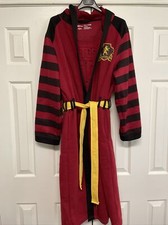 Harry Potter Hogwarts Gryffindor Hooded Adult Robe Cloak Halloween S/M