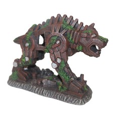 Aquarium Fish Tank Ornament Decoration Space Wolf, 2 Sizes