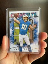 Justin Herbert Catapults Insert - 2021 Panini Origins Football #C-12 - Chargers