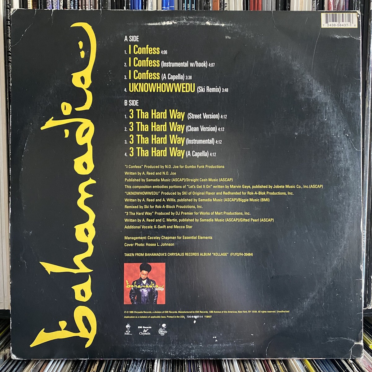 BAHAMADIA - I CONFESS b/w 3 THA HARD WAY (12